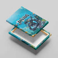 Scuba Diving Canvas Wall Art Explore The Depths Discover Yourself - Wonder Print Shop