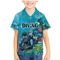 Personalized Scuba Diving Family Matching Mermaid Dress and Hawaiian Shirt Explore The Depths Discover Yourself - Wonder Print Shop