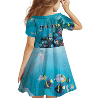 Personalized Scuba Diving Family Matching Off Shoulder Maxi Dress and Hawaiian Shirt Explore The Depths Discover Yourself - Wonder Print Shop