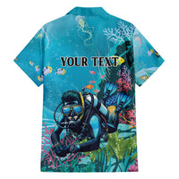Personalized Scuba Diving Hawaiian Shirt Explore The Depths Discover Yourself - Wonder Print Shop