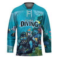 Personalized Scuba Diving Hockey Jersey Explore The Depths Discover Yourself - Wonder Print Shop
