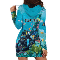 Personalized Scuba Diving Hoodie Dress Explore The Depths Discover Yourself - Wonder Print Shop