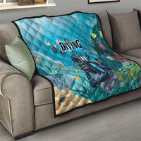 Scuba Diving Quilt Explore The Depths Discover Yourself - Wonder Print Shop