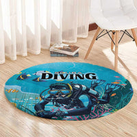 Scuba Diving Round Carpet Explore The Depths Discover Yourself - Wonder Print Shop