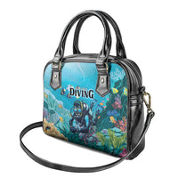 Scuba Diving Shoulder Handbag Explore The Depths Discover Yourself - Wonder Print Shop