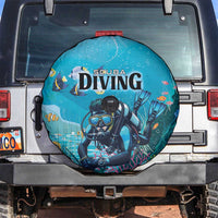 Scuba Diving Spare Tire Cover Explore The Depths Discover Yourself - Wonder Print Shop