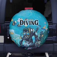 Scuba Diving Spare Tire Cover Explore The Depths Discover Yourself - Wonder Print Shop