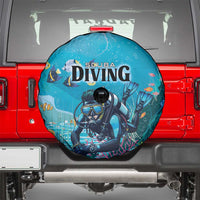 Scuba Diving Spare Tire Cover Explore The Depths Discover Yourself - Wonder Print Shop