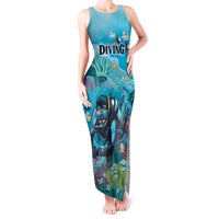 Personalized Scuba Diving Tank Maxi Dress Explore The Depths Discover Yourself - Wonder Print Shop