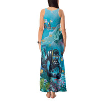 Personalized Scuba Diving Tank Maxi Dress Explore The Depths Discover Yourself - Wonder Print Shop