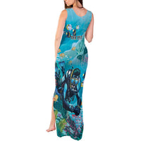 Personalized Scuba Diving Tank Maxi Dress Explore The Depths Discover Yourself - Wonder Print Shop