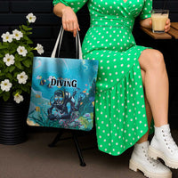 Scuba Diving Tote Bag Explore The Depths Discover Yourself - Wonder Print Shop