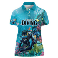 Personalized Scuba Diving Women Polo Shirt Explore The Depths Discover Yourself - Wonder Print Shop