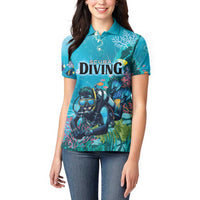 Personalized Scuba Diving Women Polo Shirt Explore The Depths Discover Yourself - Wonder Print Shop