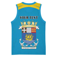 Personalized Saint Pierre and Miquelon Basketball Jersey A Mare Labor - Wonder Print Shop