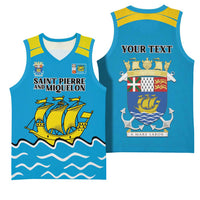 Personalized Saint Pierre and Miquelon Basketball Jersey A Mare Labor - Wonder Print Shop