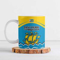 Personalized Saint Pierre and Miquelon Ceramic Mug A Mare Labor - Wonder Print Shop