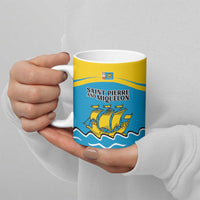 Personalized Saint Pierre and Miquelon Ceramic Mug A Mare Labor - Wonder Print Shop