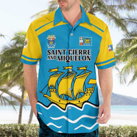 Personalized Saint Pierre and Miquelon Hawaiian Shirt A Mare Labor - Wonder Print Shop