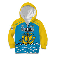 Personalized Saint Pierre and Miquelon Kid Hoodie A Mare Labor - Wonder Print Shop