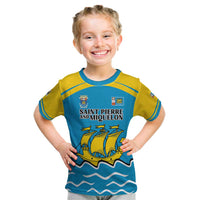 Personalized Saint Pierre and Miquelon Kid T Shirt A Mare Labor - Wonder Print Shop