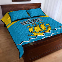 Saint Pierre and Miquelon Quilt Bed Set A Mare Labor - Wonder Print Shop
