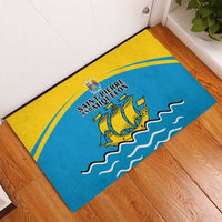 Saint Pierre and Miquelon Rubber Doormat A Mare Labor - Wonder Print Shop