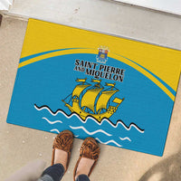 Saint Pierre and Miquelon Rubber Doormat A Mare Labor - Wonder Print Shop