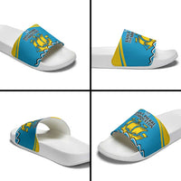 Saint Pierre and Miquelon Slide Sandals A Mare Labor - Wonder Print Shop