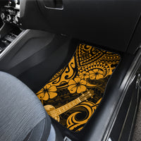Hawaii Ukulele Car Mats Polynesian Pattern Gold Version - Wonder Print Shop