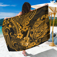 Hawaii Ukulele Sarong Polynesian Pattern Gold Version - Wonder Print Shop