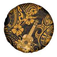 Hawaii Ukulele Spare Tire Cover Polynesian Pattern Gold Version - Wonder Print Shop