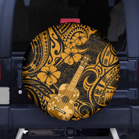 Hawaii Ukulele Spare Tire Cover Polynesian Pattern Gold Version - Wonder Print Shop