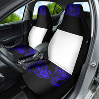 Hawaii Ukulele Car Seat Cover Polynesian Pattern Navy Blue Version - Wonder Print Shop