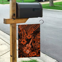 Hawaii Ukulele Garden Flag Polynesian Pattern Orange Version - Wonder Print Shop