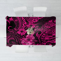 Hawaii Ukulele Tablecloth Polynesian Pattern Pink Version - Wonder Print Shop