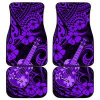 Hawaii Ukulele Car Mats Polynesian Pattern Purple Version - Wonder Print Shop