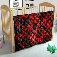 Hawaii Ukulele Quilt Polynesian Pattern Red Version - Wonder Print Shop