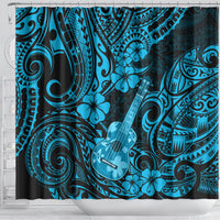 hawaii-ukulele-shower-curtain-polynesian-pattern-sky-blue-version