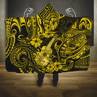 hawaii-ukulele-hooded-blanket-polynesian-pattern-yellow-version