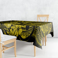 Hawaii Ukulele Tablecloth Polynesian Pattern Yellow Version - Wonder Print Shop