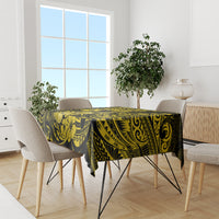 Hawaii Ukulele Tablecloth Polynesian Pattern Yellow Version - Wonder Print Shop