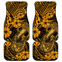 Hawaii Fish Hook Car Mats Polynesian Pattern Gold Version - Wonder Print Shop