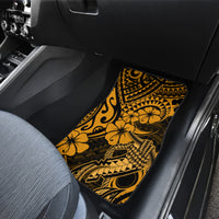 Hawaii Fish Hook Car Mats Polynesian Pattern Gold Version - Wonder Print Shop