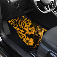 Hawaii Fish Hook Car Mats Polynesian Pattern Gold Version - Wonder Print Shop