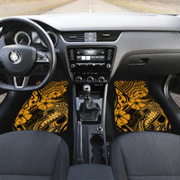 Hawaii Fish Hook Car Mats Polynesian Pattern Gold Version - Wonder Print Shop
