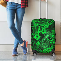 Hawaii Fish Hook Luggage Cover Polynesian Pattern Green Version - Wonder Print Shop