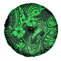 Hawaii Fish Hook Spare Tire Cover Polynesian Pattern Green Version - Wonder Print Shop