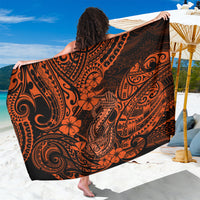 Hawaii Fish Hook Sarong Polynesian Pattern Orange Version - Wonder Print Shop