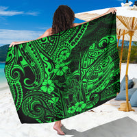 Hawaii King Kamehameha Sarong Polynesian Pattern Green Version - Wonder Print Shop